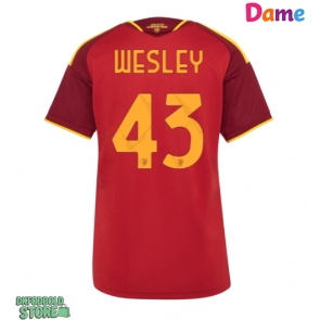 AS Roma Wesley Franca #43 Replika Hjemmebanetrøje Dame 2026-27 Kortærmet